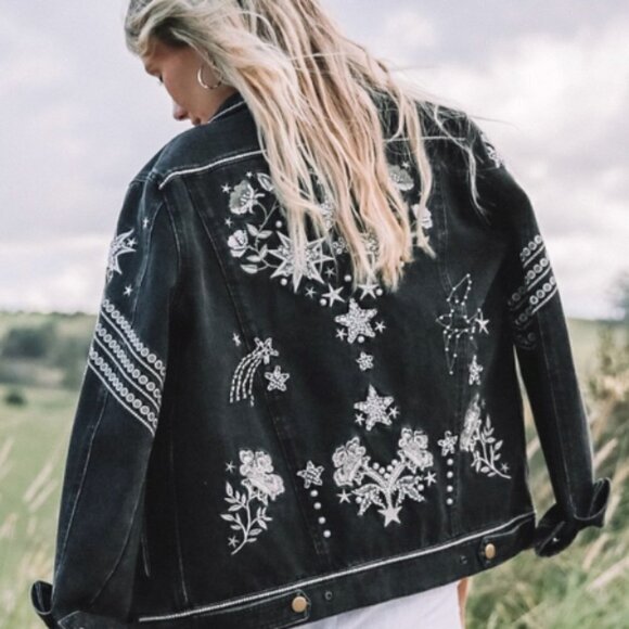 💕SPELL & THE GYPSY💕 Celestial Embellished Jacket XS NWT - Picture 7 of 16